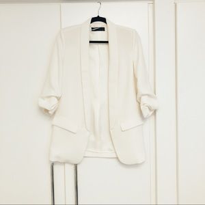Zara white blazer - XS